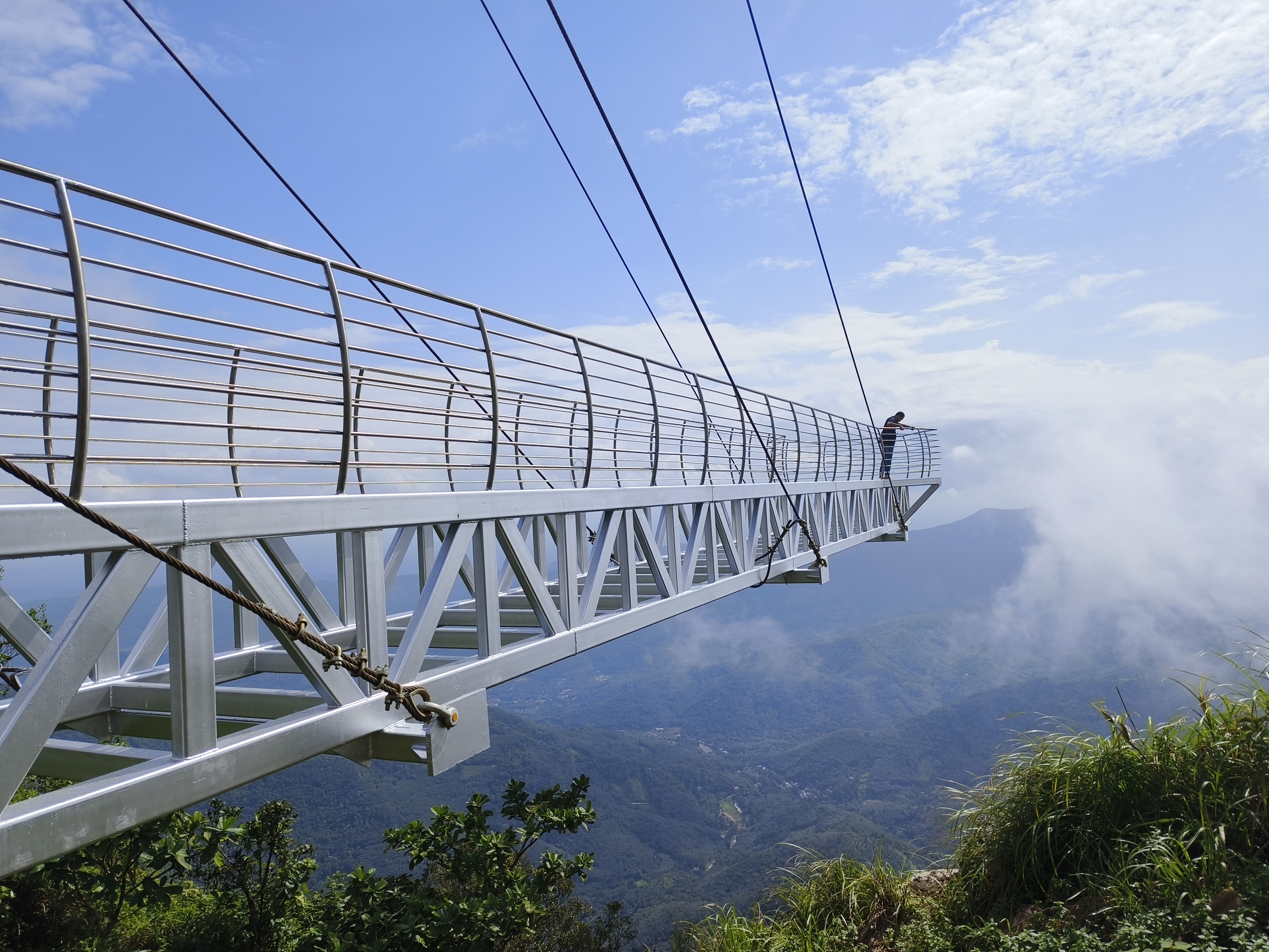 Completed glass bridge project by AR D BUILDERS LLP